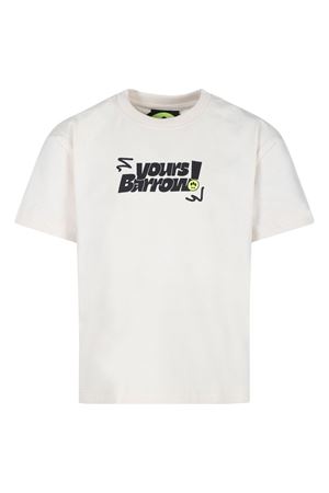 white cotton tshirt BARROW KIDS | F4BKJUTH071013